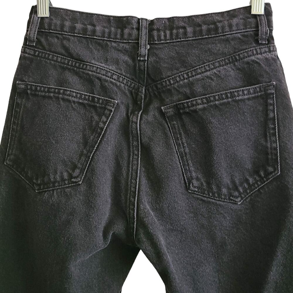 REFORMATION JEANS Black Seattle Wash Button Fly Straight Leg Jeans Women's 25P - Picture 5 of 12